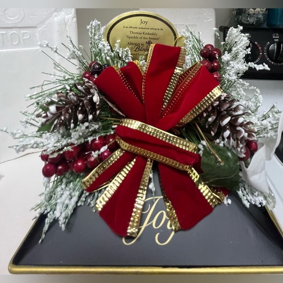 Bradford Exchange “Joy” Holiday Light up Detailed Holiday Lantern - Picture 9 of 13